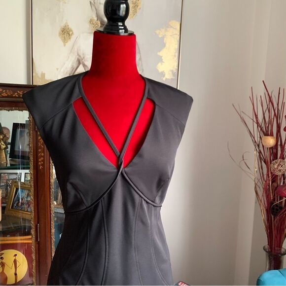 ZAC POSEN BLACK MINI DRESS - Picture 4 of 8